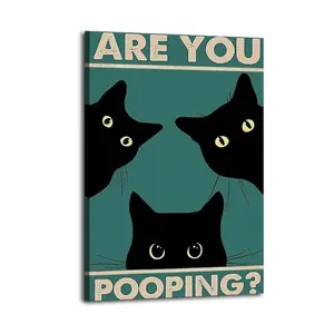 Are You Pooping Poster Canvas Oil Decor Wall Art Painting Modern Aesthetic Print Decoration Waterproof Gift Idea for Home Preferred Gift Giving Option