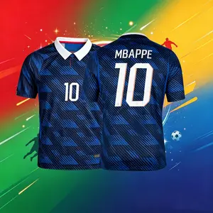 2026 France National Team Home Short Sleeve Soccer Jersey Quick-Dry