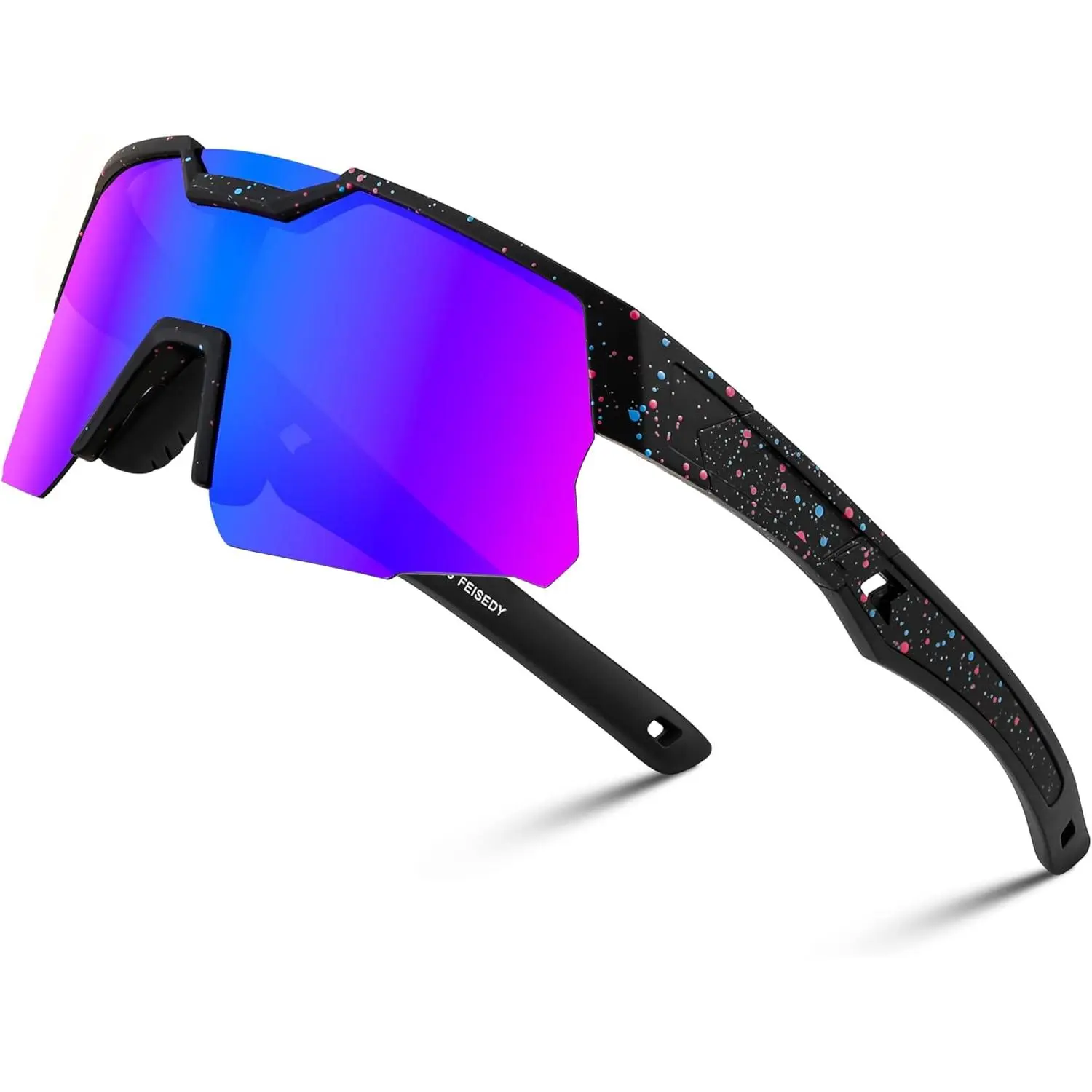 EyeconicFinds Teens Polarized UV400 Sunglasses, Adjustable Nose Pads Stay Put, Impact-Resistant Hinges Handle Play, Lightweight Eases Long Games, for 8-14 Age Youth Sports Cycling, Boys Girls B0093