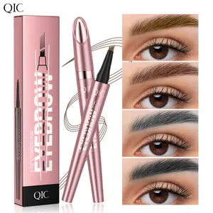 Easy-to-Apply Waterproof Brow Pen with Micro-Fork Tip, Lightweight Eyebrow Pencil for Defined Arches, Great for Travel & On-the-Go Makeup