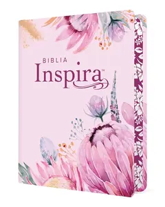 Bible Inspira NTV, large letter with Filament (SentiPiel, Primaveral) (Spanish Edition) Imitation Leather