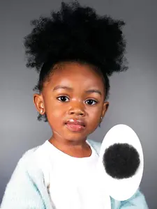 8 Inch Afro Curly Hair Bun, Natural Fluffy Hair Bun, Synthetic Hair Piece for Women & Girls, Suitable for Black Friday Christmas, Fluffy Hairpiece, Fluffy Hair Pieces