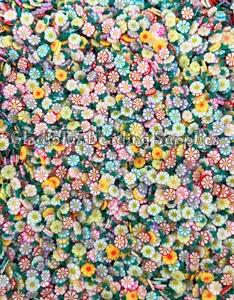 Flower Clay Slices, Non-Edible Spring Flower Sprinkle Mix, Polymer Clay, Fake Sprinkles, Nail Art Supplies, Shaker Mix