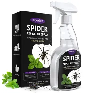 Spider Repellent Indoor, 16 OZ Upgrade Peppermint Oil Spider Spray, Pre-Mixed Pure Natural Peppermint Spray for Spiders Outdoor Deterrent, Human & Pet Safe