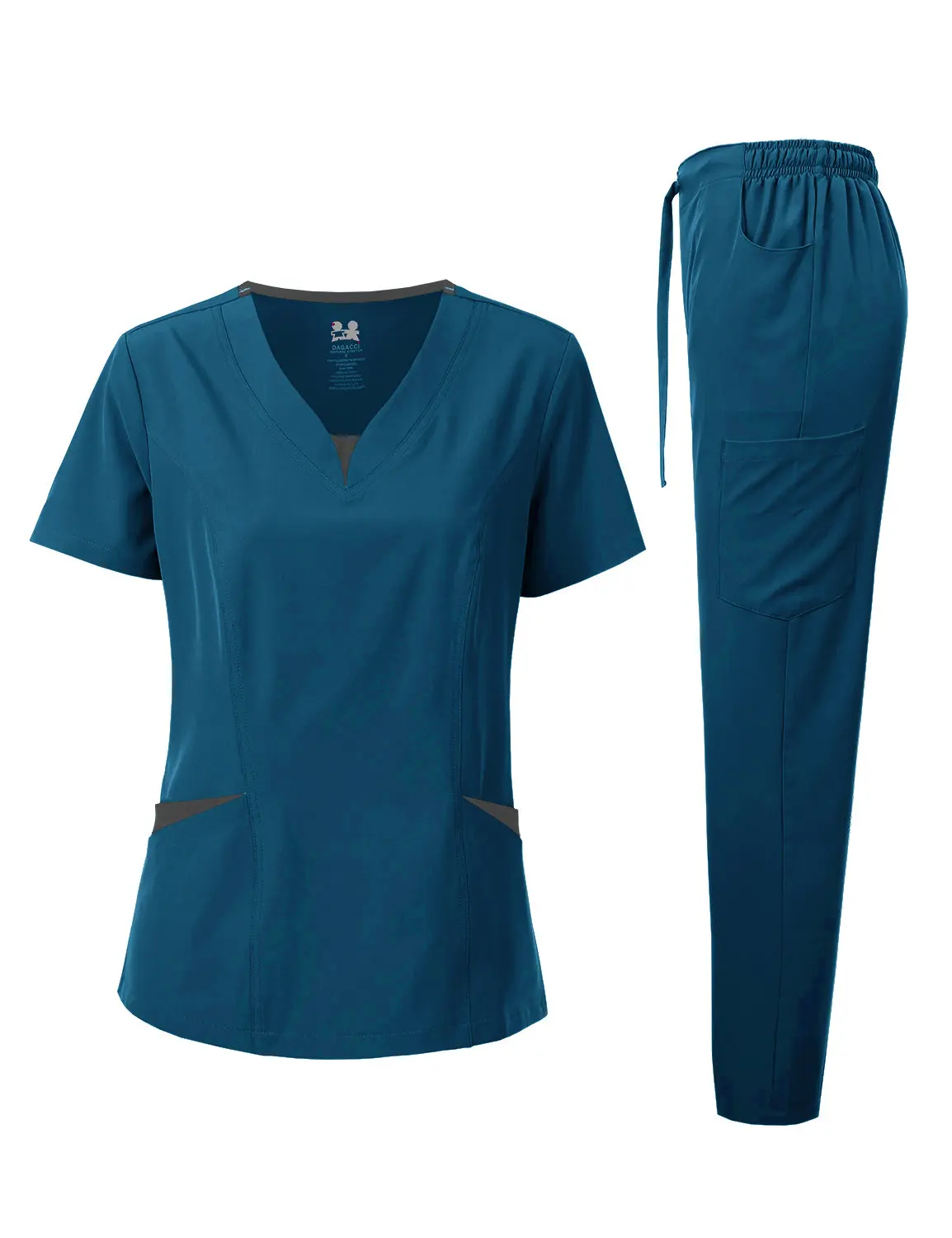 4-WAY STRETCH TWO TONE MEDICAL UNIFORM SET (NEW COLOR)