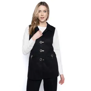Belted Vest With Pockets
