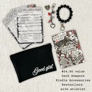 Dark Romance Bundle for Kindle Accessory Ereader Kindle Insert Charm Chain Kindle Remote Wristlet Bookish Gift for Reader Friend Book Club Keychains