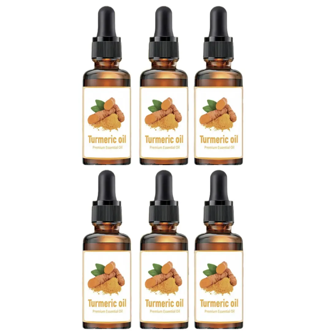 Natural Turmeric Facial Oil,30ml/bottle Moisturizing Facial Oil, Daily Skincare Hydrating Set for Women & Men, Skin Cosmetic Care Kit for All Skin Types, Body Oils, Body Oil Moisture