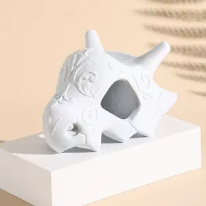 Cute 3D Printed Handle Holder Stand for Ps4 Controller, Tribal Animal Skull Design, Desktop Decoration Statue, 1pc