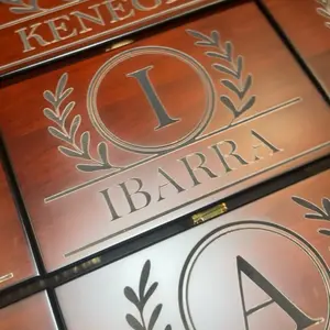 Laser Engraved Monogram Cigar Box - Personalized Gift for Cigar Lovers