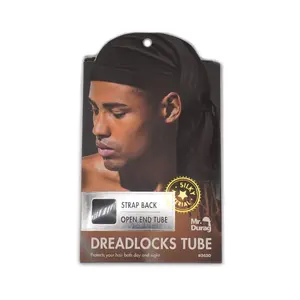 Mr. Durag #3630 Strap-Back Dreadlocks Tube, Black Hair Care Dreadlock Accessories, Hair Care Product