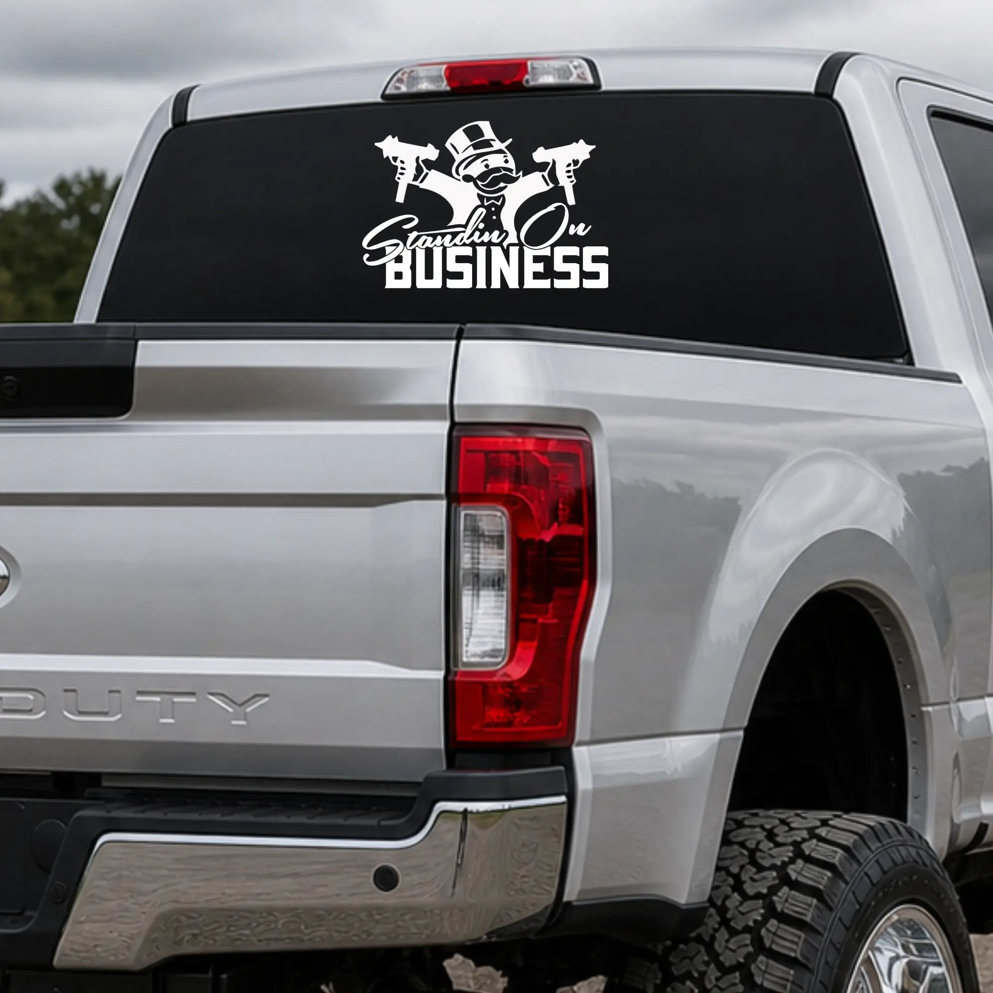 Standing On Business Decal - truck & car decals