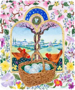 Easter Basket. 75 Pieces. Mini Puzzle.