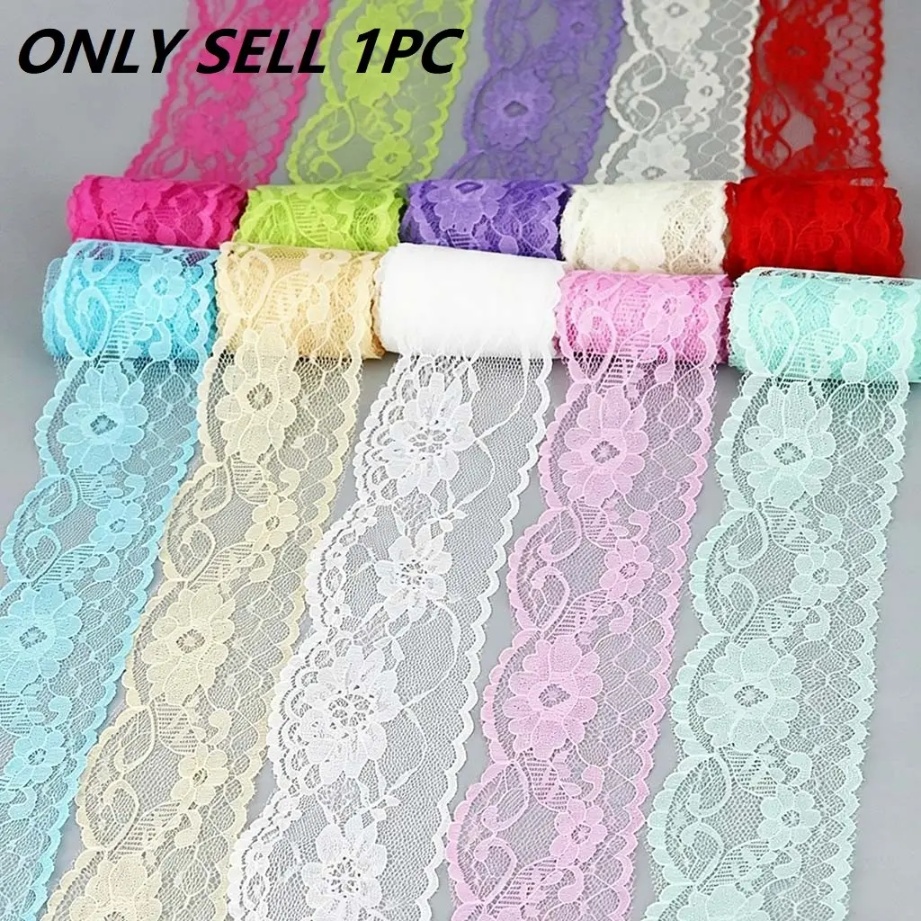 (9m/roll) 6cm Wide Floral Pattern Trim Fabric Lace Strip, Ideal for Crafts and Decor, Sewing Accessories, Perfect for DIY Projects, Tablecloths, Curtains