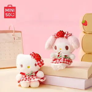 MINISO SR Plush Keychain – HK & Mel Soft Stuffed Doll Bag Charm, Cute Collectible Plushie for Girls, Kids & SR Fans – Kawaii Keyring Decoration for Bags, Backpacks, Keys – Perfect Birthday Gift or Party Favor