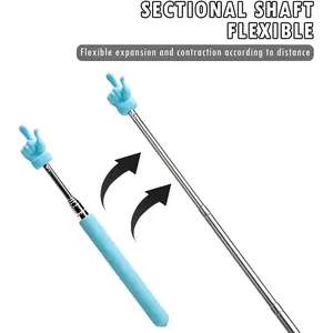 Telescopic Pointer Finger Stick - Bright Colored Telescopic Teachers Pointer for Classroom, Perfect Pointing Stick for Kids Reading & Presentation Pointers, Classroom Supplies