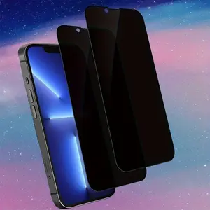 Crystal Clear Tempered Glass Screen Protector for iPhone 16/15/14/13/13 Pro - Full Edge-to-Edge Coverage Privacy Film - No Bubble, No Fingerprint