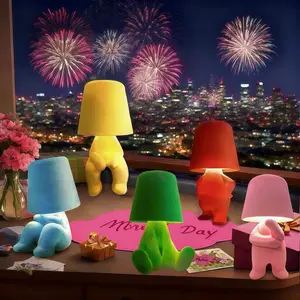 Creative Design Table Lamp, USB   Night Light, 3-Way Dimmable Modern Night Light for Adults, Nightstand Lamp for  Living Room Office, Decorative Lights,    Warm White Desktop LED dark collectible gift   christmas Rechargeable Sensor home decor display