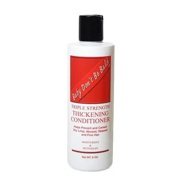 Baby Don't Bald Triple Thick Hydrating Conditioner - 8 Oz Single Item, Fragrance-Infused Detangling Advanced Hydration Alcohol-Free Haircare for Dry Hair Adults, Detangling Conditioner, Advanced Hydration Conditioner