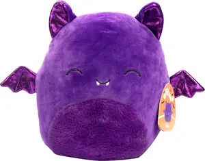 Squishmallows Original 10-Inch Blas The Purple Bat - Official Jazwares Exclusive Plush - Collectible Soft & Squishy Pillow Stuffed Animal Toy - Gift for Kids, Girls & Boys