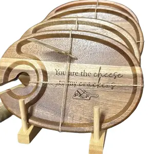Wine & Charcuterie Tray Handcrafted in Western Massachusetts Laser Engraved