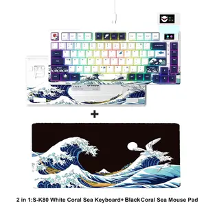 Womier S-K80 75% Mechanical Gaming Keyboard – Hot Swap, Gasket Mount, RGB with Color OLED Display – Customizable, Premium Performance womier