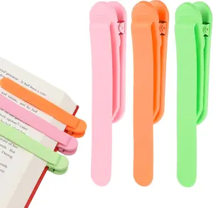 Automatic Bookmarks 3 Pcs Smart Silicone Clips for Reading Lovers Practical Chic Design Birthday Party Favors Christmas Presents