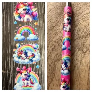 UV DTF Wrapped Pen-  Unicorn