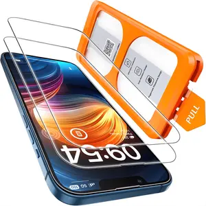 2 Pack Tempered Glass Screen Protector for iPhone 13 & iPhone 16e 9H Hardness Military Grade Protection, HD Clear Full Coverage Display Film, Anti-Scratch, Bubble Free Easy Install, Case Friendly