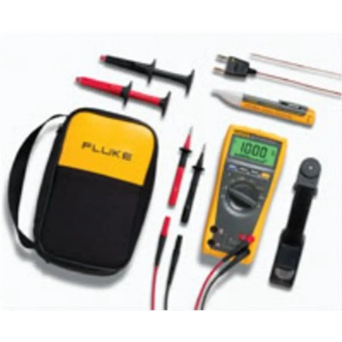 FLUKE FLU179 Digital Multimeter Combo Kit - Electrical Measuring Tool with Backlit Display, Silicone Leads, 1000V Voltage Tester, Alligator Clips for Tools & Hardware Applications