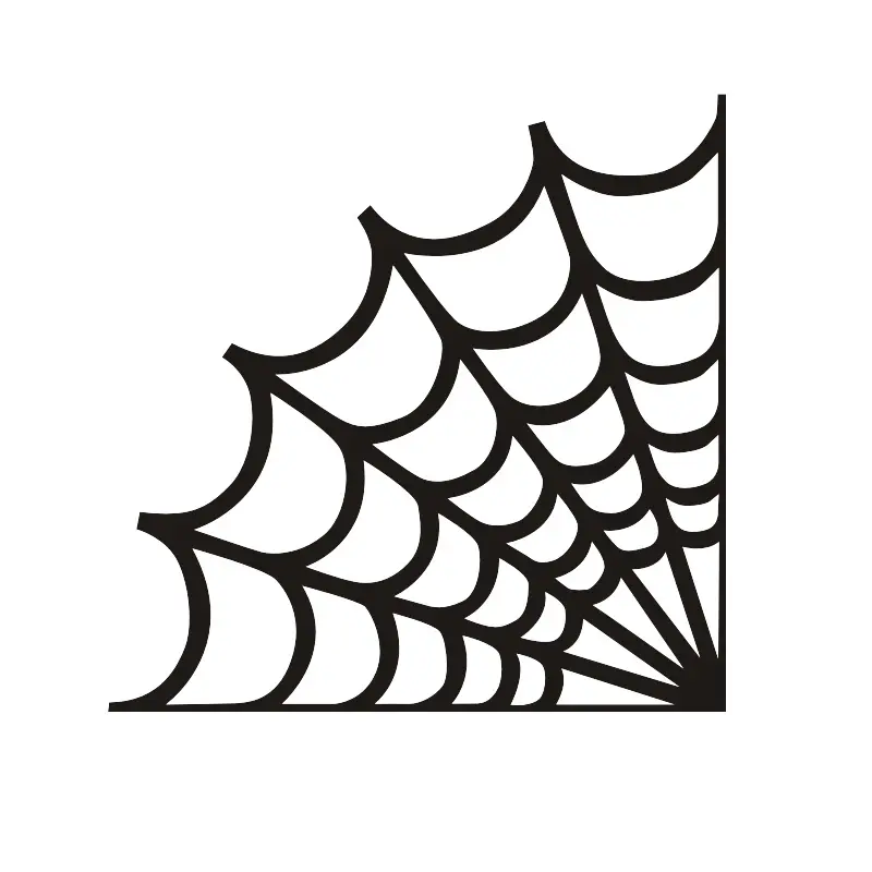 Simple Corner Spider Web Sticker, Perfect for Laptops, Backpacks, Desktop Corners, Dark Aesthetic, Unique Style Decorative Sticker, Decoration