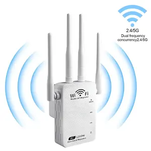Upgraded WiFi Extender 2026, AC1200 Dual-Band(5GHz & 2.4GHz), Signal Booster with Stable Coverage & Multiple Device Support for Home & Office