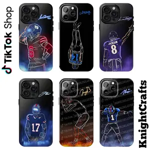 Neon Football PhoneCase - Football Player Signature Case