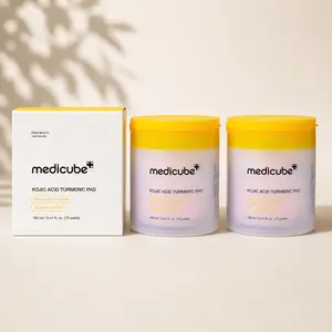 Medicube Kojic Acid Turmeric Pad 70pcs, Multi-Use Brightening Exfoliating Pads for Dark Spots, Dull Skin, Uneven Tone & Texture