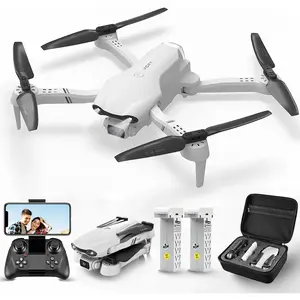 4DRC F10-1080P Wifi FPV Drone with 1080P HD Camera, Headless Mode/3D Flips, RC Quadcopter for Beginners Silver White 4DRC