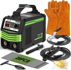 GNI 250Amp Stick Welding Machine - 20PCS Rods, Portable Handheld Digital IGBT Inverter Welder, 110V, Hot Start Arc Force Anti-Stick, 2 Chip Hammers for Home DIY, Automotive Repairs, Handheld Welder Machine