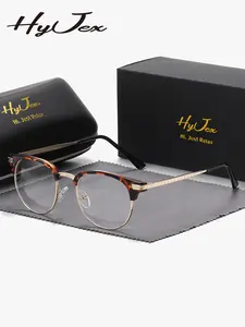 1 Piece Hyjex Unisex Oval Full Frame Stylish Fashion Glasses Classic design reviving classic charm Bluelight Glasses Anti Blue Glasses Casual Stylish Glasses