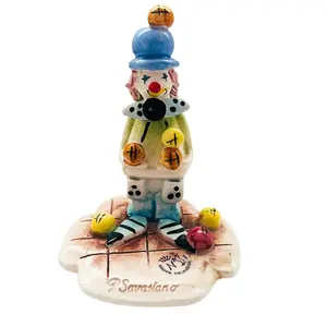 Vintage F. Savastano Nuova Capodimonte Clown Juggler Figurine