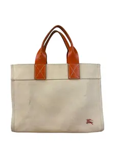 Pre-owned BURBERRY canvas Shoulder Bags Blue Label and Leather Tote