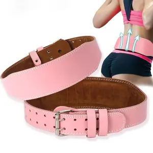 Adjustable Leather Waist Belt, 1 Count Waist Trainer Belt for Women, Comfortable Support Strength Training Belt for Weightlifting and Squat, Fitness Belt