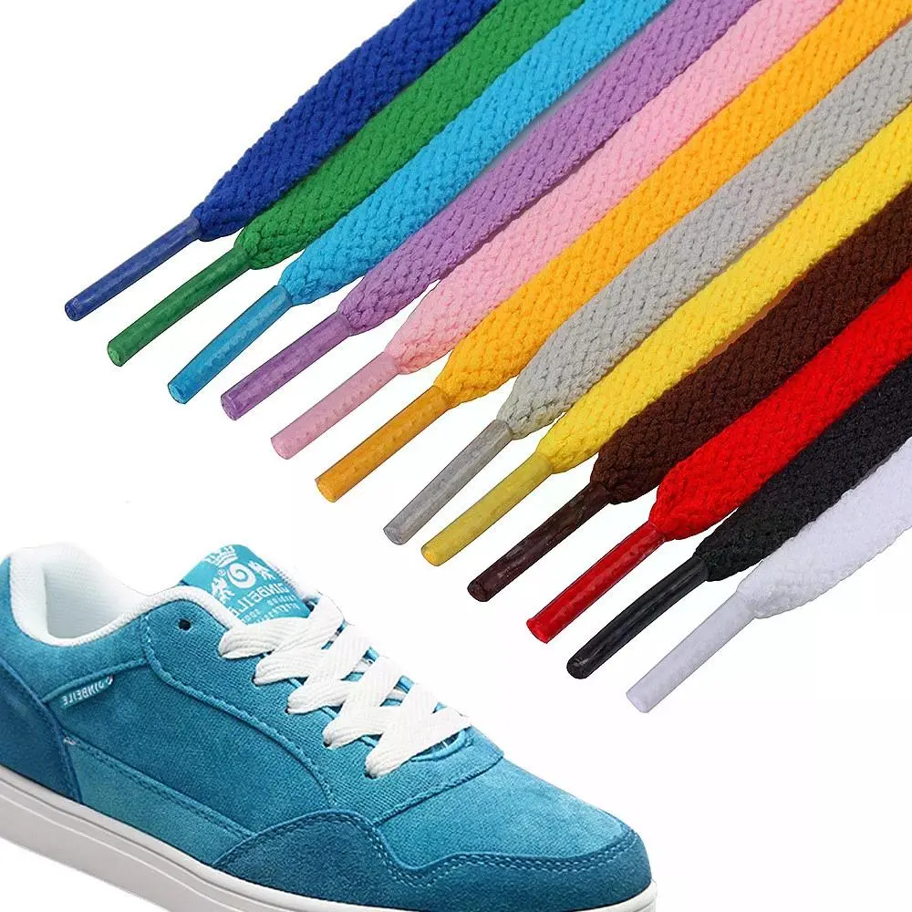 A Pair of 120cm Long, 6mm Wide Shoelaces – Available in Various Stylish Colors, Suitable for All Types of Shoes