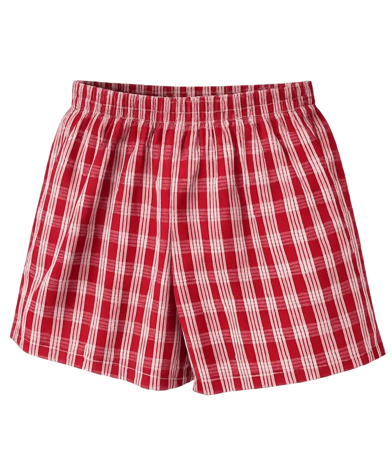 Red Palaka Shorts for Women