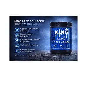King Labz Collagen Peptides Powder – 19g Protein | Skin, Hair, Joint & Recovery Support | Unflavored