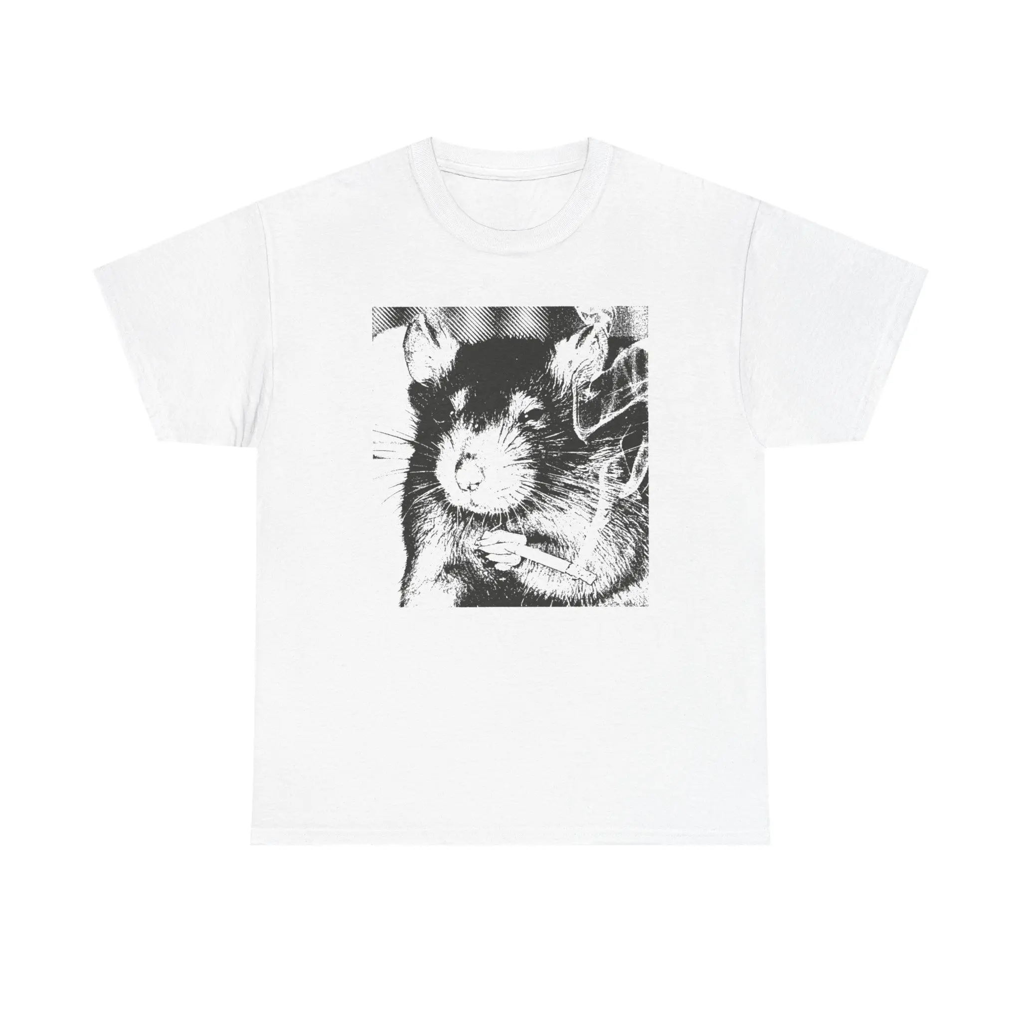 Rat Smoking Shirt, 100% Cotton Funny High Shirt