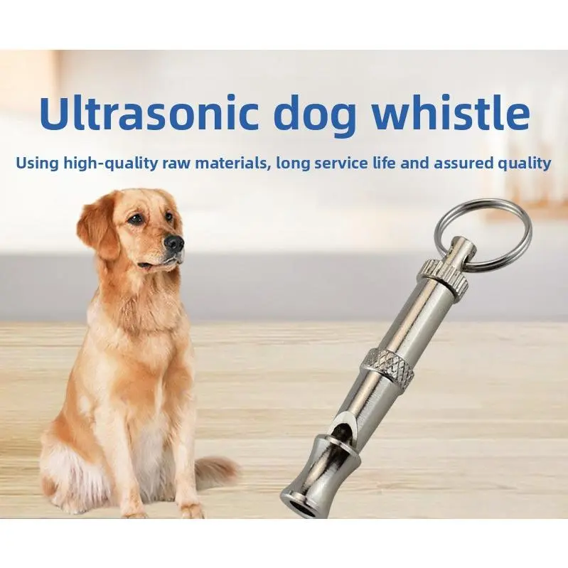 Professional Dog & Pigeon Training Whistle - Ultrasonic Sound Signal Whistle - Durable Metal Whistle for Obedience Training & Carrier Pigeons - Portable Keychain Tool for Pet Owners accessories Muzzle silicone feeder cats Bungee Toy