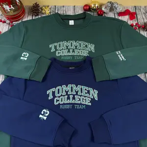Custom Tommen College Rugby Team Embroidered Sweatshirt And Hoodie, Boys of Tommen Shirt, Chloe Walsh Book Merch, Irish Rugby Gift