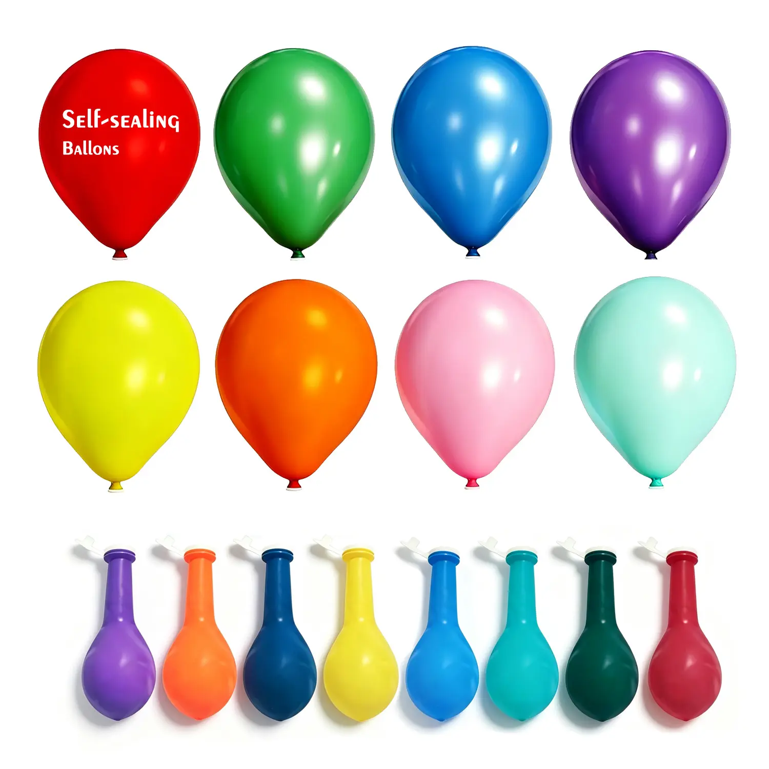Self-Sealing Balloons, 32 Pcs, 12 Inch Colorful Latex Balloons - Reusable Decor Balloons for Party, Graduation, Housewarming, Business Ceremony,   gender reveal ball drop  ,Indoor & Outdoor Decorations,summer party decoration, kids party supplies