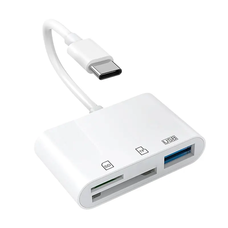 5-in-1 SD Card Reader for iPhone,iPad,USB-C Devices, Lightning/USB-C Dual Port Adapter, Supports SD/MicroSD & USB 3.0, Fast Transfer, Plug & Play, No App Needed Usb C Hub tiktokshopbacktoschool,back to school,back to school haul