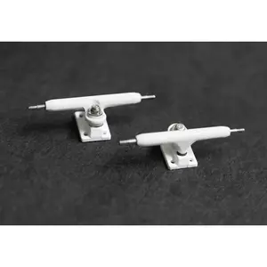 36mm Prodigy Gen2 Pro Fingerboard Trucks - White Colorway - Includes Pro Duro Bubble Bushings