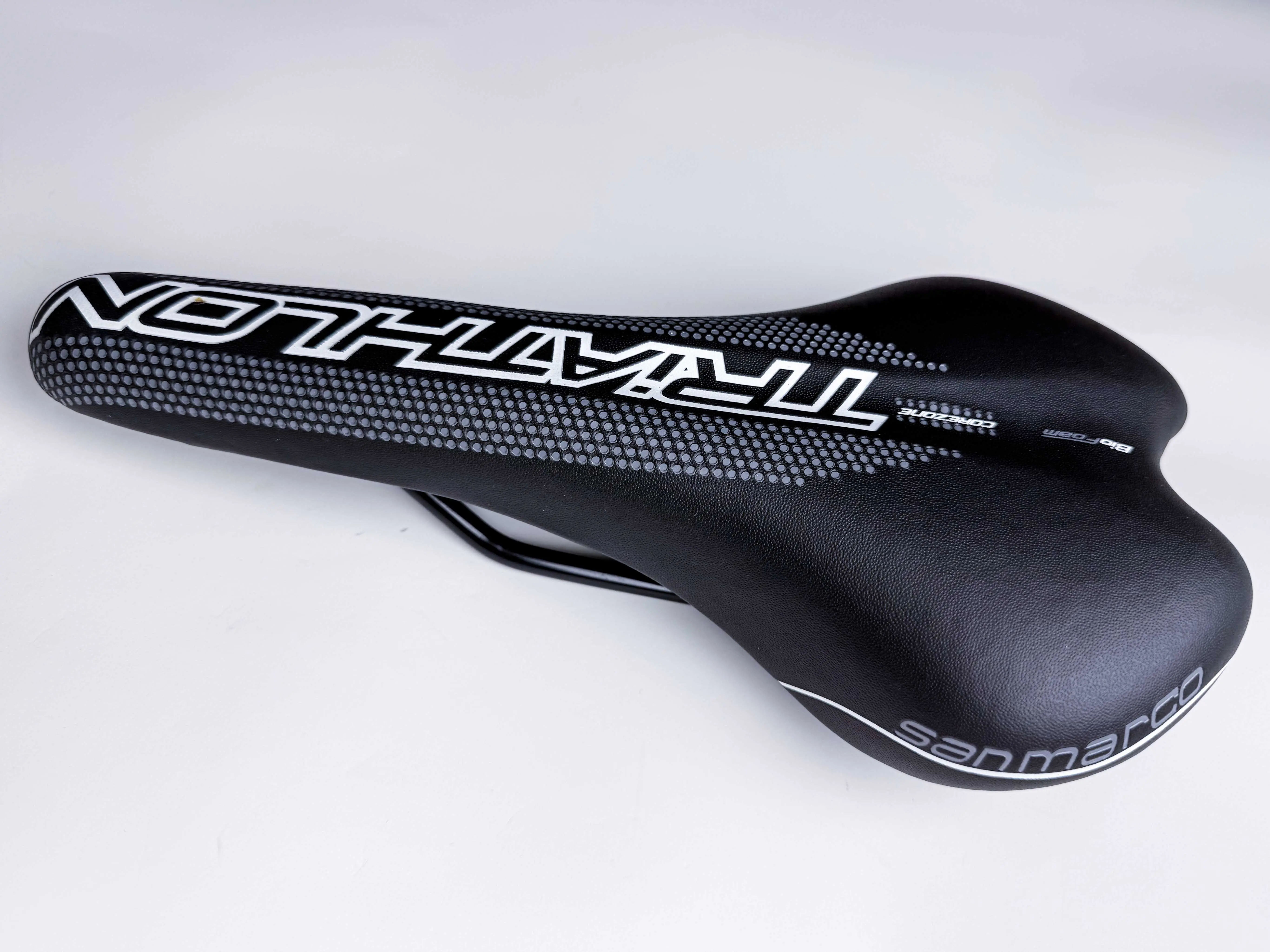 Selle San Marco Era Start Up Triathlon Bike Saddle - Ultra Comfortable TT Racing Bicycle Seat Black & White (#820C016)